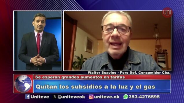 Uniteve Noticias | Quitan los subsidios a la luz y el gas