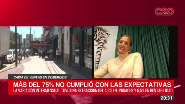 C20 Noticias | Caída de ventas en comercios – Carlota Greco