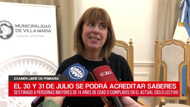 C20 Noticias | Examen libre de primaria – María Eugenia Ponce