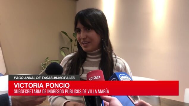 C20 Noticias | Pago anual de tasas municipales – Victoria Poncio