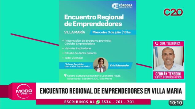 Modo Directo | Encuentro de emprendedores – Germán Tenedini