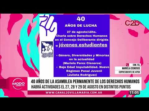 Modo Directo | Asamblea permanente de los derechos humanos – Mariela Cisneros