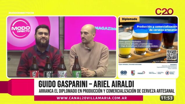 Modo Directo | producción y comercialización de cerveza artesanal – Guido Gasparini y Ariel Airaldi