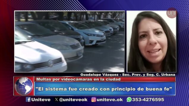 Uniteve Noticias | Videocámaras | 4686 multas fueron labradas durante el 2024 – Guadalupe Vázquez