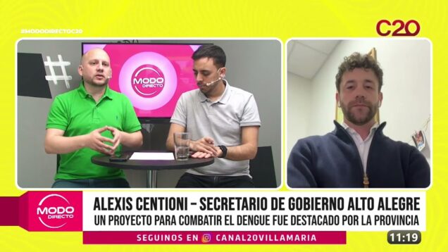 Modo Directo | Proyecto para combatir el dengue – Alexis Centioni