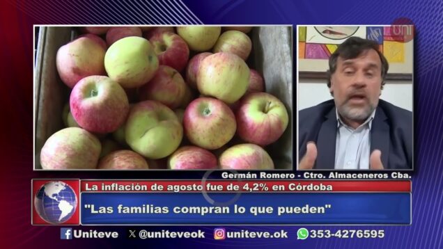 Uniteve Noticias | Córdoba – la inflación de agosto fue de 4,2%