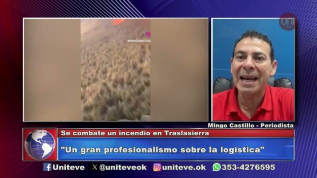 Uniteve Noticias | Se combate un incendio en Traslasierras