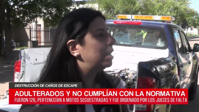 C20 Noticias | Destrucción de caños de escape – Guadalupe Vázques