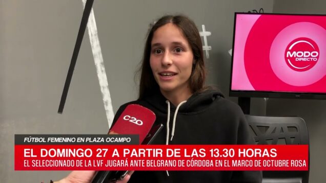 C20 Noticias | Fútbol femenino en plaza ocampo – Milagros Simonetta