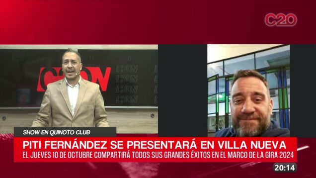 C20 Noticias | Piti Fernandez – Show en Quinoto Club