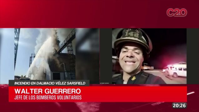 C20 Noticias | Walter Guerrero – Incendio en Dalmacio Velez Sarsfield