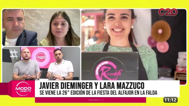 Modo Directo | Javier Dieminger y Lara Mazzuco – 26° Edición de la Fiesta del Alfajor en La Falda