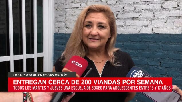 20 Noticias | Olla popular en B° San Martín – Beatriz Pérez y Jesús Pérez