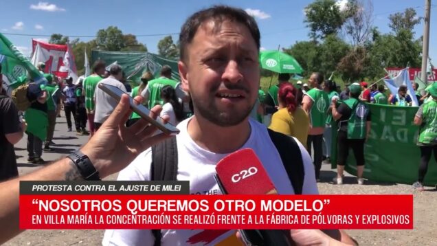 C20 Noticias | Protesta contra el ajuste de Milei – David Salto