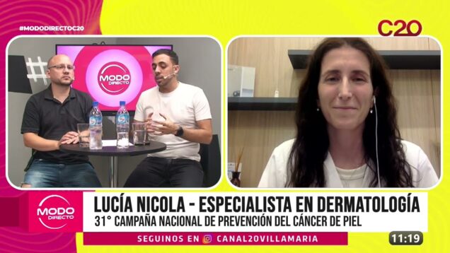 Modo Directo | Campaña del cáncer de piel – Lucía Nicola