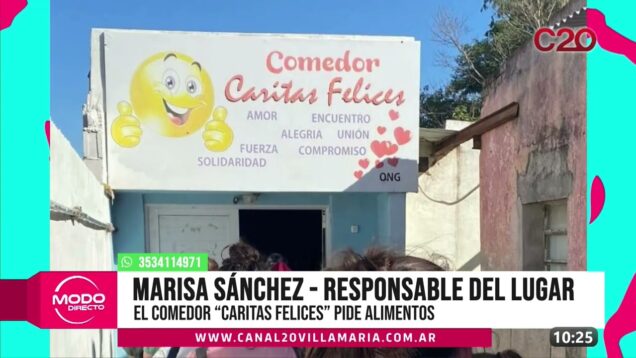 Modo Directo | Comedor “Caritas Felices” – Marisa Sánchez