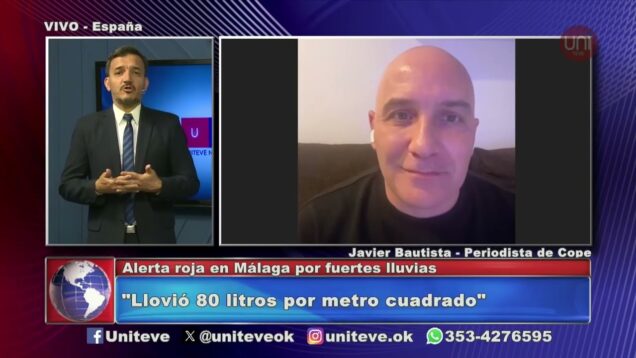 Uniteve Noticias | Alerta roja en Málaga por fuertes lluvias