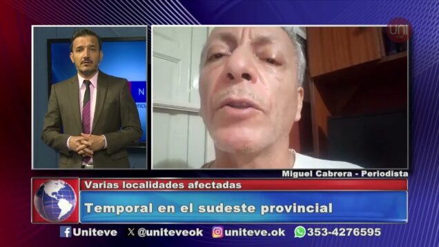 Uniteve Noticias | Una cola de tornado azotó al sudeste provincial