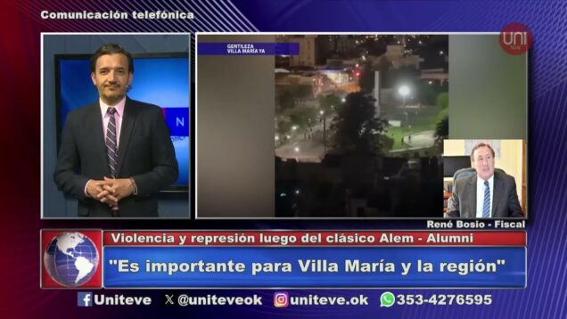 Uniteve Noticias | Violencia y represión luego del clásico entre Alem y Alumni