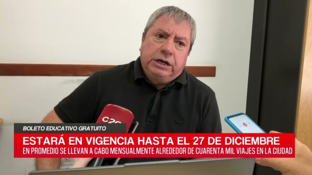 C20 Noticias | Boleto educativo gratuito – Hugo Fernández