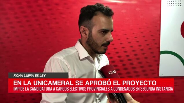 C20 Noticias | Ficha limpia es ley – Alfredo Nigro