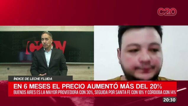 C20 Noticias | Índice de leche fluida – Santiago Cao Sibona