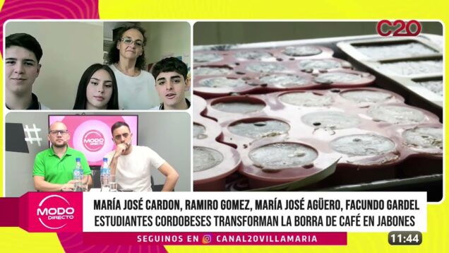 Modo Directo | Estudiantes Cordobeses transforman la borra de café en jabones