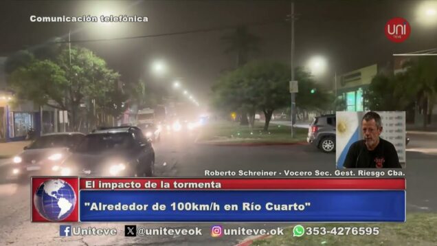 Uniteve Noticias | Fuerte tormenta en gran parte de la provincia