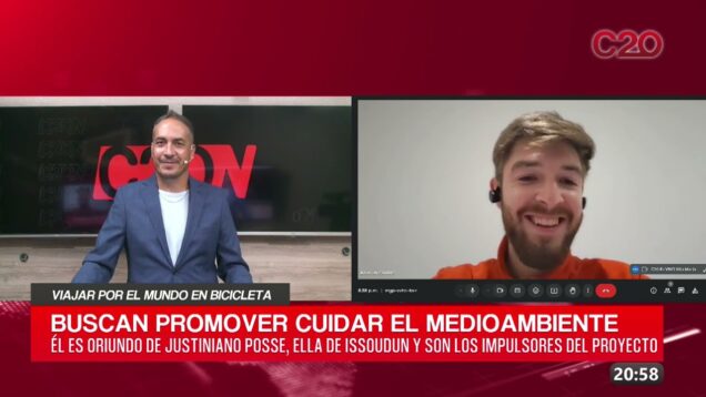 C20 Noticias | Viajar por el mundo en bicicleta – Nicolás Maccari