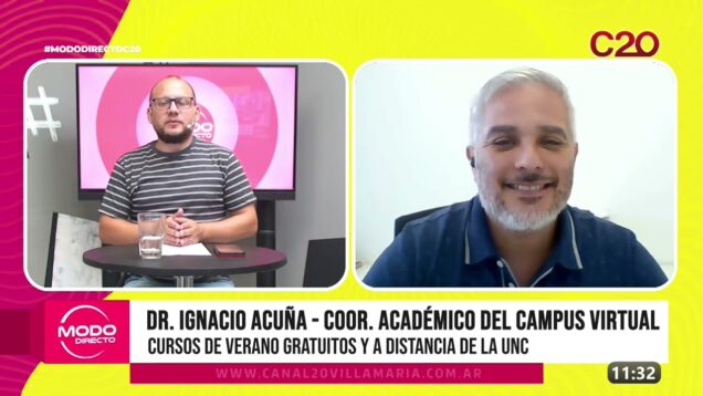 Modo Directo | Cursos de verano gratuitos y a distancia de la UNC – Ignacio Acuña