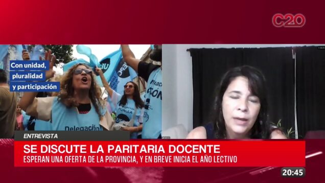 C20 Noticias | Paritaria UEPC – Lorena Zamora