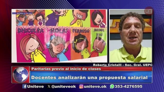 Uniteve Noticias | Docentes analizan una propuesta salariar
