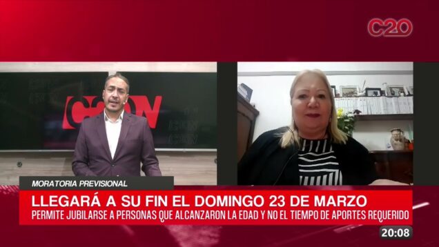 C20 Noticias | Moratoria previsional – Mónica Garmendia