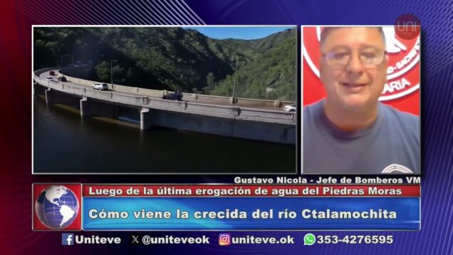 Uniteve Noticias | Crecida en el Río Ctalamochita
