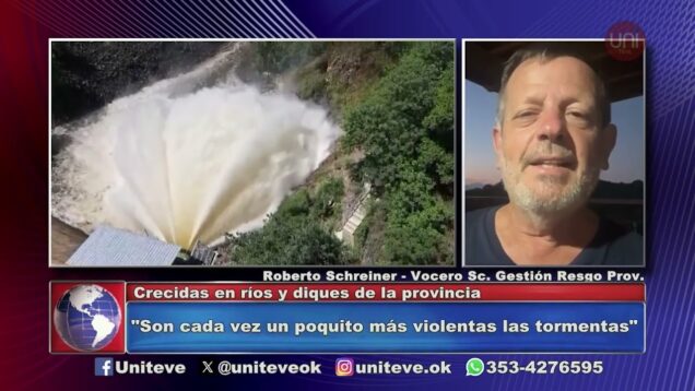 Uniteve Noticias | Crecidas en ríos y diques de la provincia