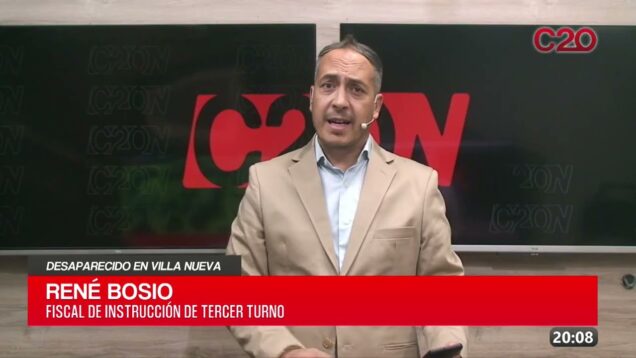 C20 Noticias | Desaparecido en Villa Nueva – René Bosio