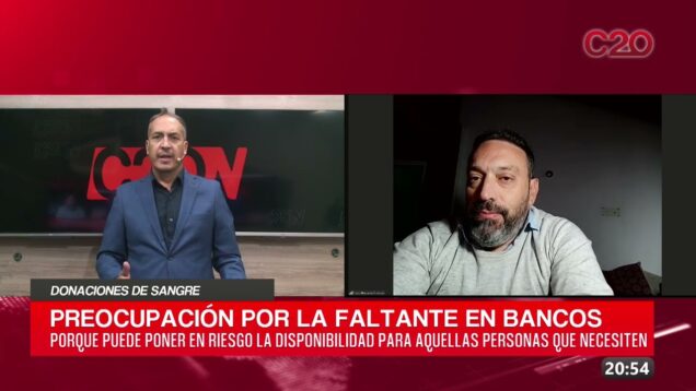 C20 Noticias | Donaciones de sangre – Luis Carrizo