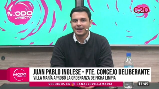 Modo Directo | Concejo deliberante – Juan Pablo Inglese