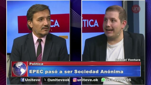 Uniteve Noticias | EPEC pasó a ser una Sociedad Anónima Unipersonal