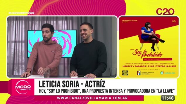 C20 Noticias | Teatro la llave – Leticia Soria