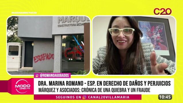 Modo Directo | Marina Romano – Márquez y Asociados: Crónica de una quiebra y un fraude
