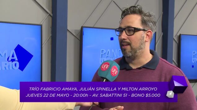 Uniteve Noticias | Usina Cultural presenta Fabricio Amaya, Julián Spinella y Milton Arroyo