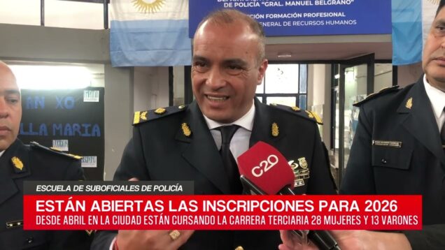 C20 Noticias | Escuela de suboficiales de policía – Carlos Murúa y Dayana Paredes