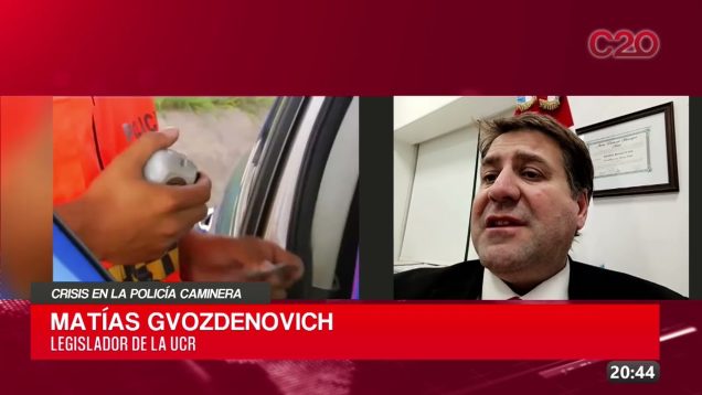 C20 Noticias | Crisis en la policía caminera – Matías Gvozdenovich