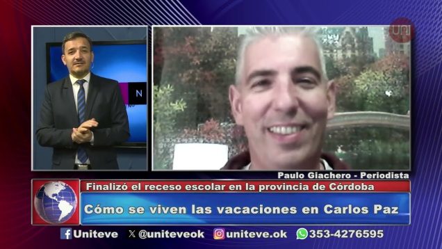 Uniteve Noticias | Carlos Paz con 70% de ocupación durante el fin de semana