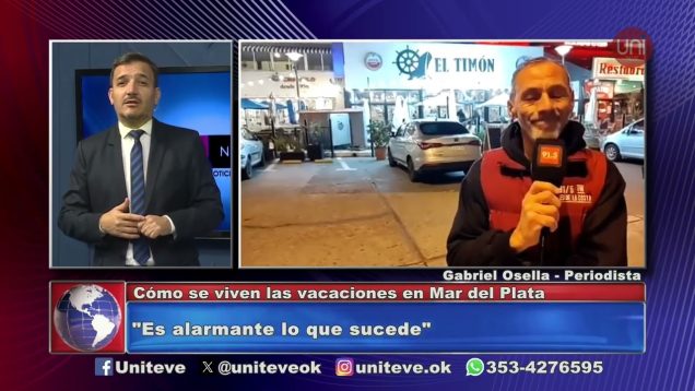 Uniteve Noticias | Crisis en el turismo: Mar del Plata con el 30% de la ocupación