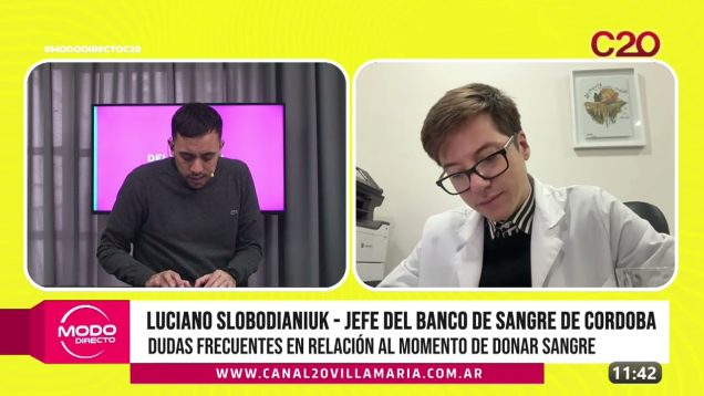 Modo Directo | Dudas frecuentes al momento de donar sangre – Luciano Slobodianiuk