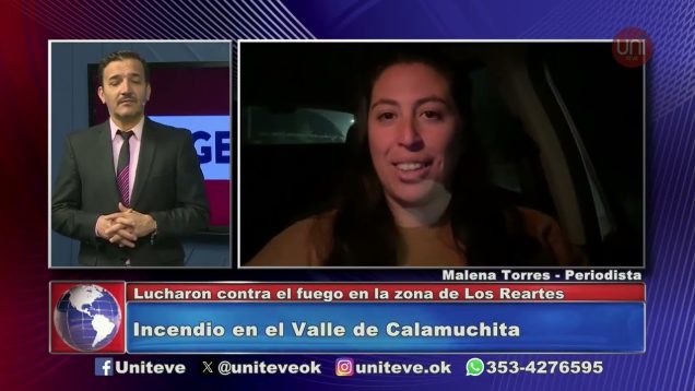 Uniteve Noticias | Incendio en el Valle de Calamuchita