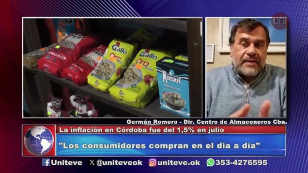 Uniteve Noticias | La inflación en Córdoba fue del 1,5% en julio
