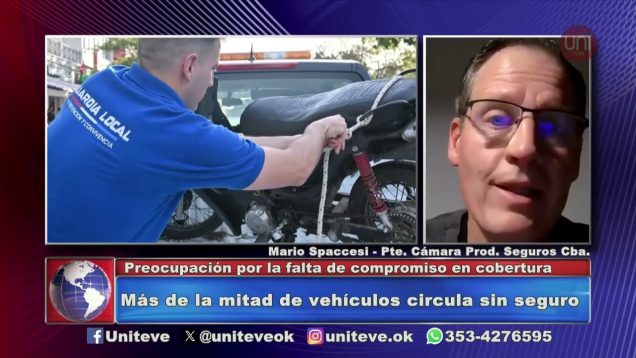 Uniteve Noticias | Más de la mitad de vehículos circulan sin seguro